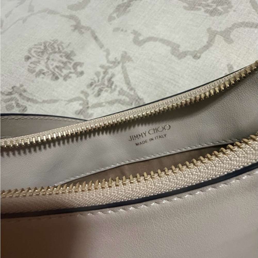 Jimmy Choo Cream Shoulder Bag with Tassel - Picture 5 of 7